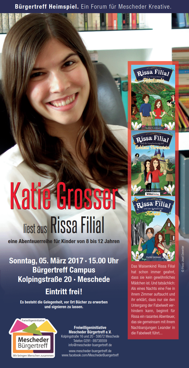 Katie Grosser liest aus Rissa Filial