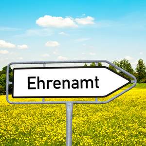 Schild Ehrenamt