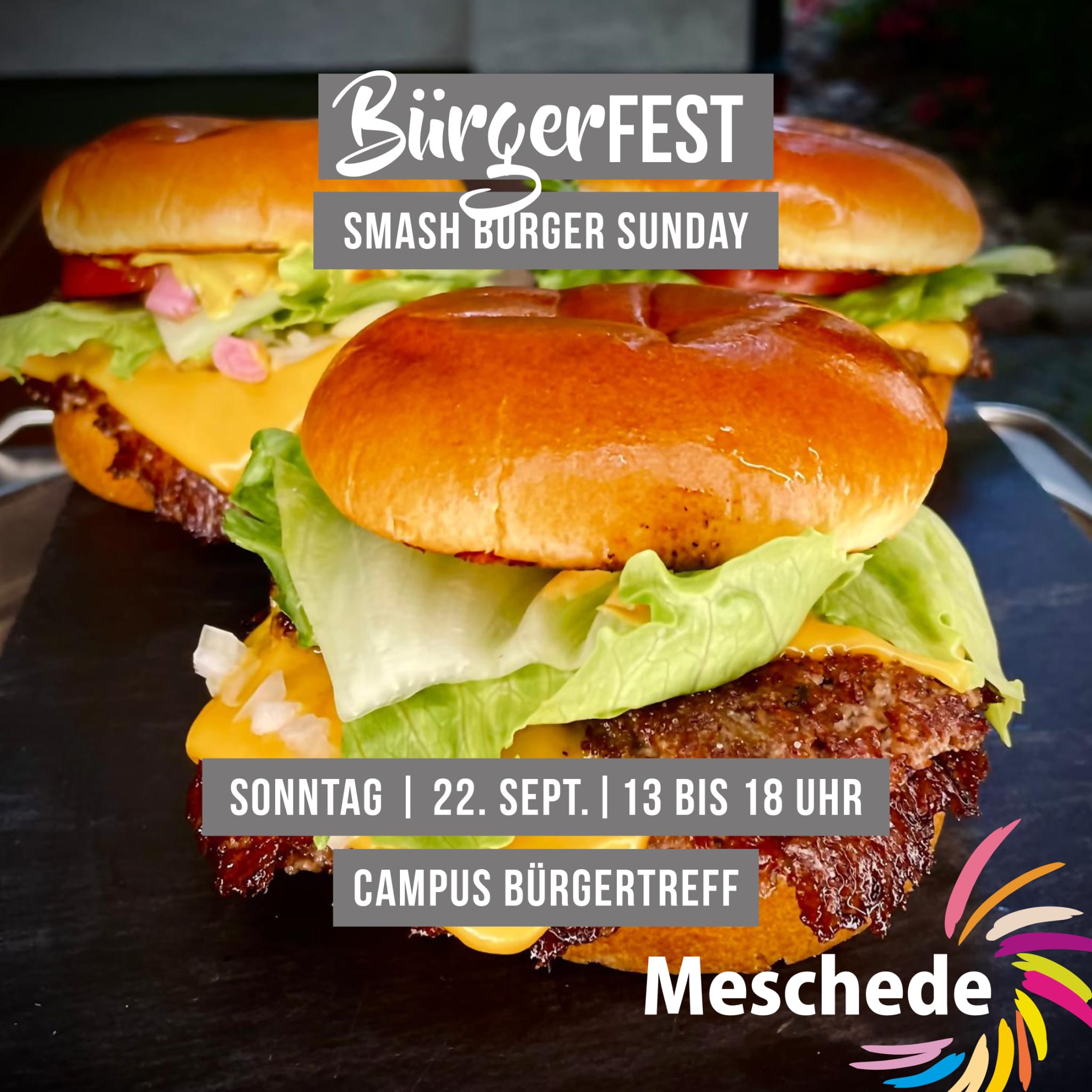 Pop-up Smash Burger Sunday am 22.09.2024 im Campus