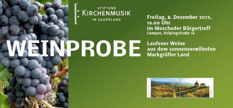 Weinprobe der Stiftung Kirchenmusik im Sauerland